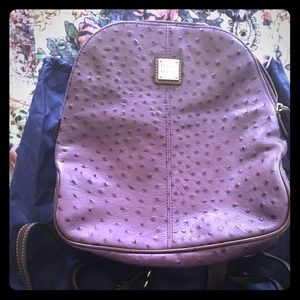 Dooney & Bourke Plum Ostrich Daypack